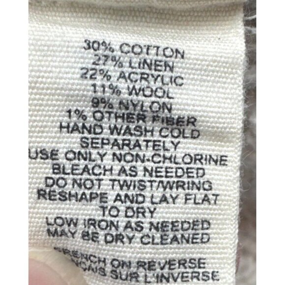 SLEEPING ON SNOW Women’s Cream Eldora Wool Blend Turtleneck Chunky Sweater Sz S - Picture 7 of 9